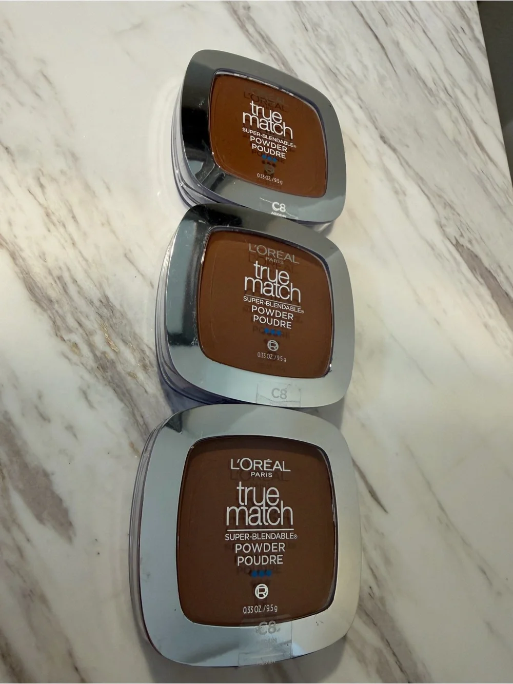 L'Oreal Paris True Match Super Blendable Oil Free Makeup Powder C8 Medium Deep